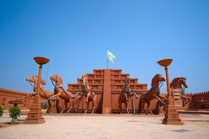 Bahubali set at Ramoji Film City showcasing the grandeur of iconic movie locations